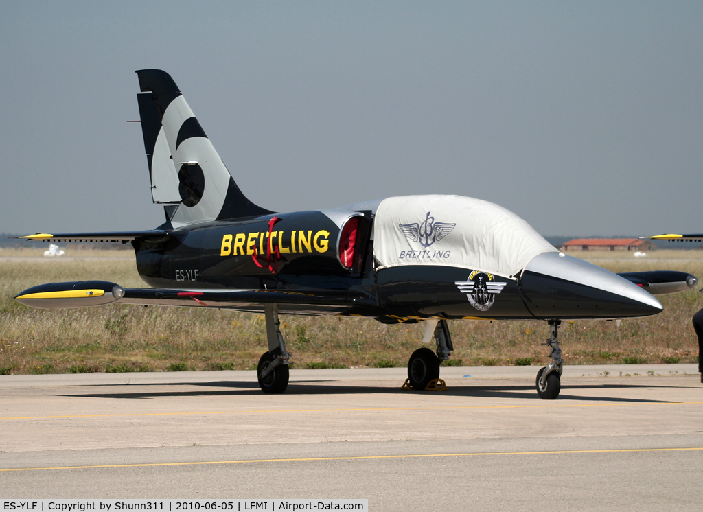 ES-YLF, Aero L-39 Albatros C/N 433141, Used as a demo during LFMI Airshow 2010... New c/s...