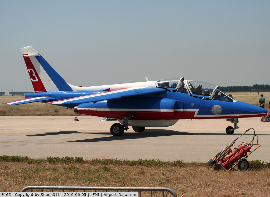 E165, Dassault-Dornier Alpha Jet E C/N E165, Used as a demo during LFMI Airshow 2010