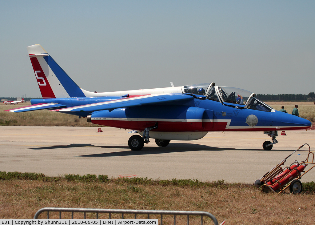 E31, Dassault-Dornier Alpha Jet E C/N E31, Used as a demo during LFMI Airshow 2010