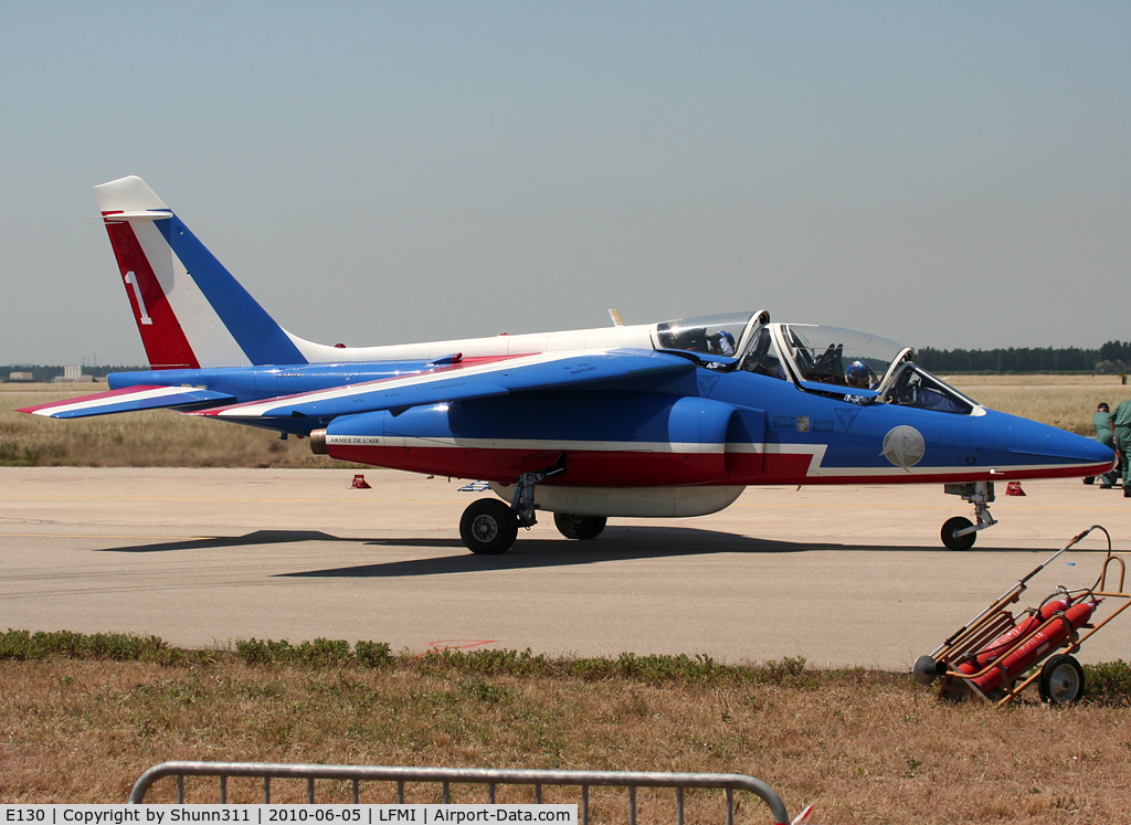E130, Dassault-Dornier Alpha Jet E C/N E130, Used as a demo during LFMI Airshow 2010