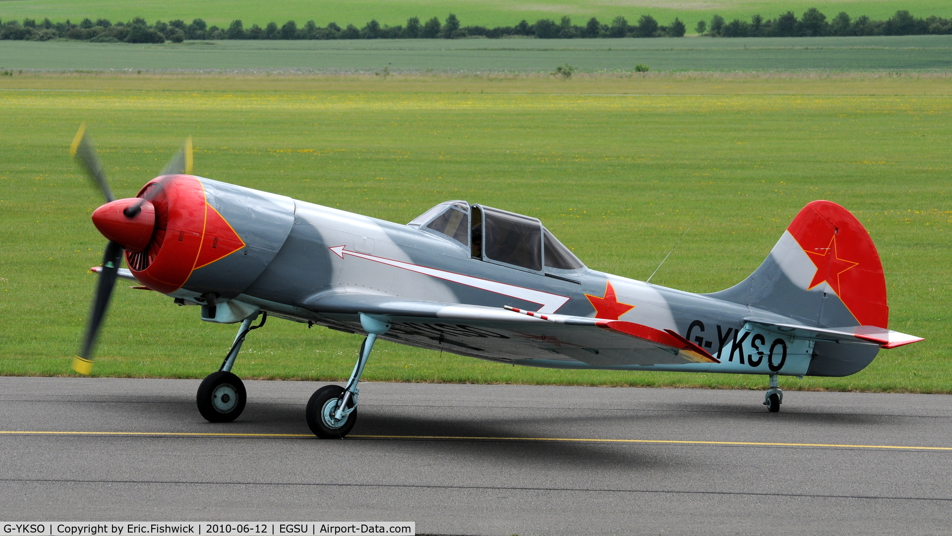 G-YKSO, 1979 Yakovlev Yak-50 C/N 791506, 1. G-YKSO at The Duxford Trophy Aerobatic Contest, June 2010