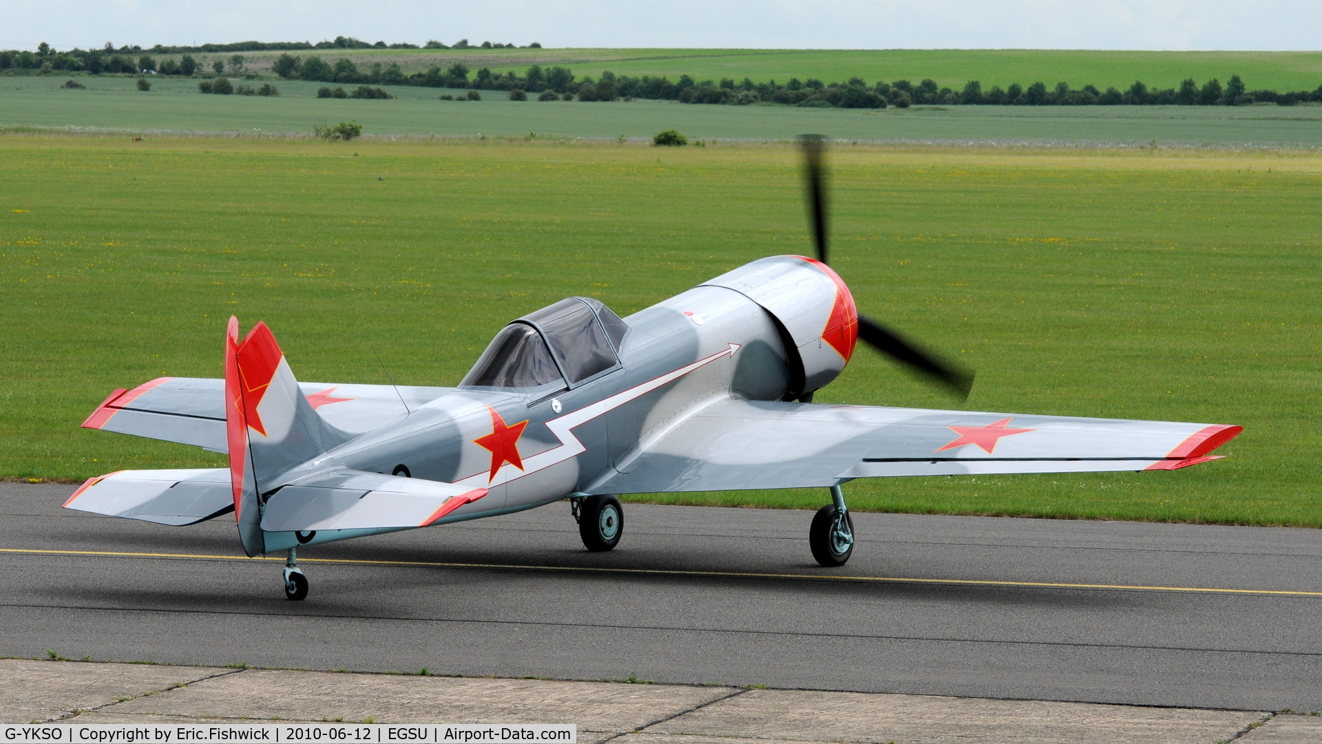 G-YKSO, 1979 Yakovlev Yak-50 C/N 791506, 2. G-YKSO at The Duxford Trophy Aerobatic Contest, June 2010