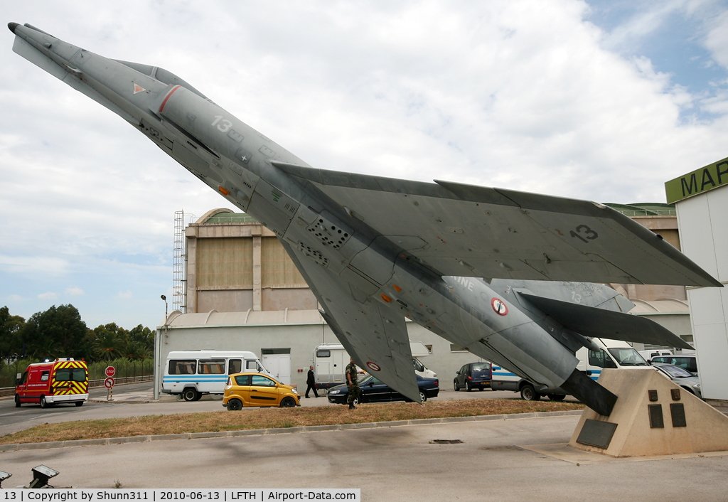 13, Dassault Etendard IV.M C/N 13, Displayed at the CEPA HQ on LFTH Navy Base...