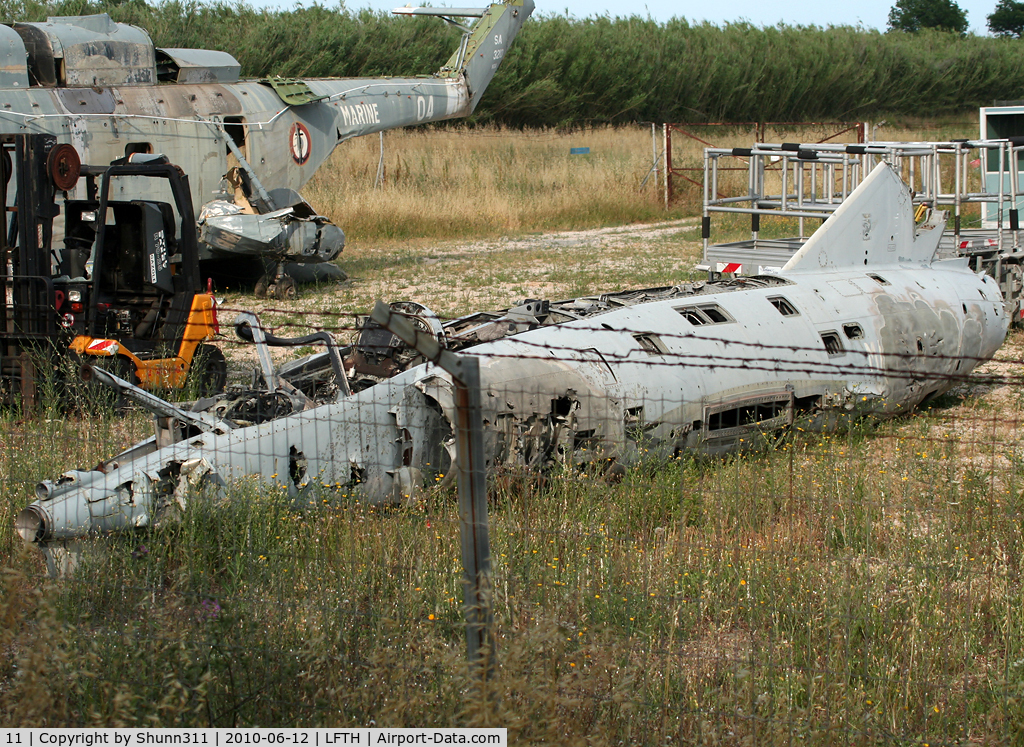 11, Dassault Etendard IV.M C/N 11, Dumped Etendard IVM @ the fire dump of the LFTH Navy Base