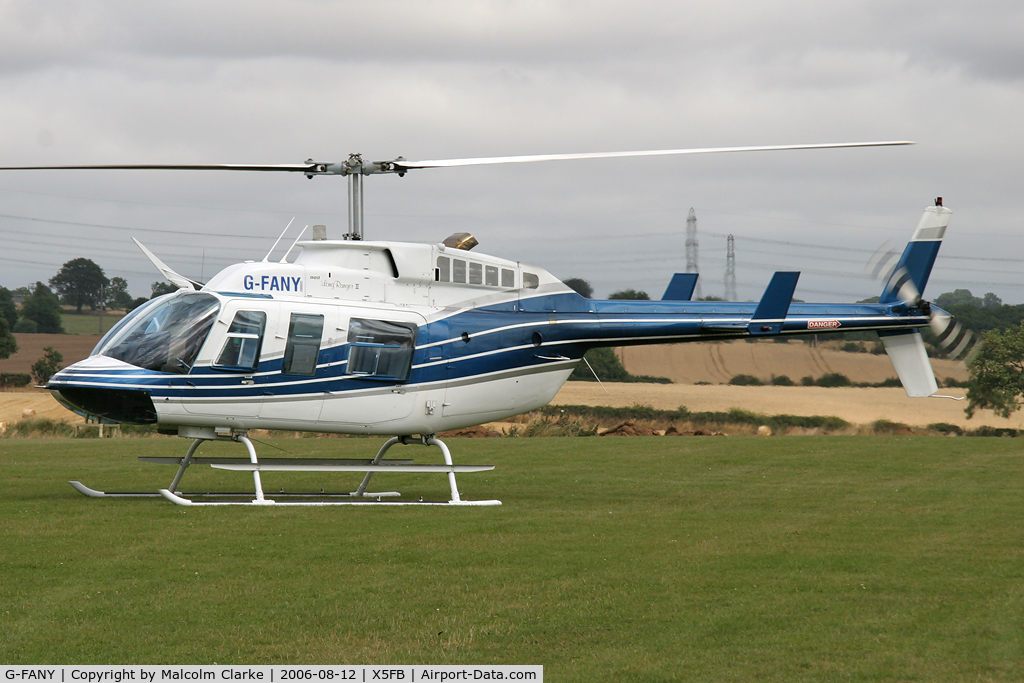 G-FANY, 1980 Bell 206L-1 LongRanger II C/N 45368, Bell 206L-1 LongRanger II at Fishburn Airfield, UK in August 2006.