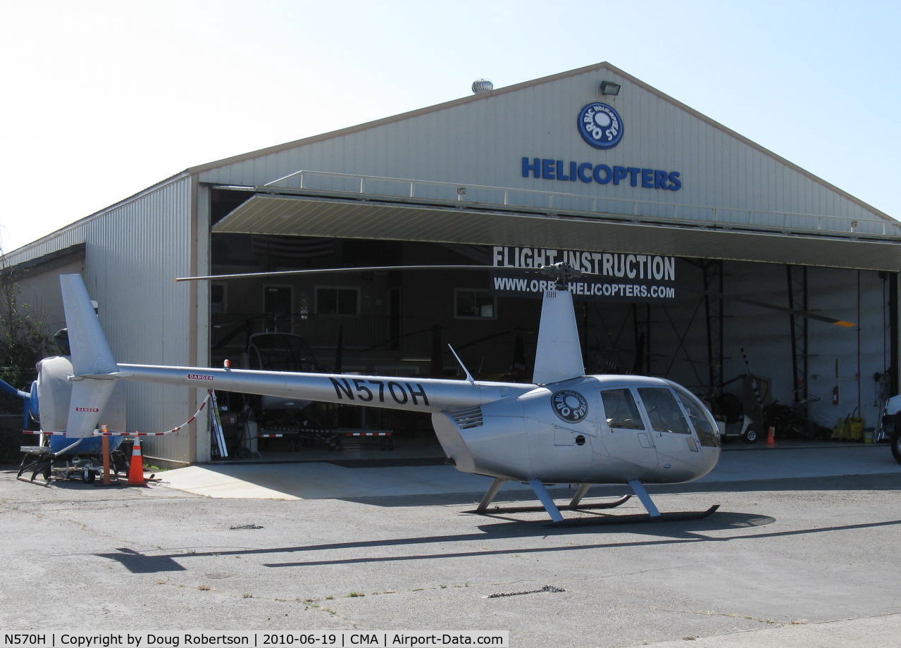 N570H, Robinson R44 C/N 2016, 2009 Robinson R44 RAVEN II, Lycoming IO-540-F1B5 derated to 245 Hp for five minutes, 205 Hp continuous, at ORBIC Helicopters, Robinson dealer.