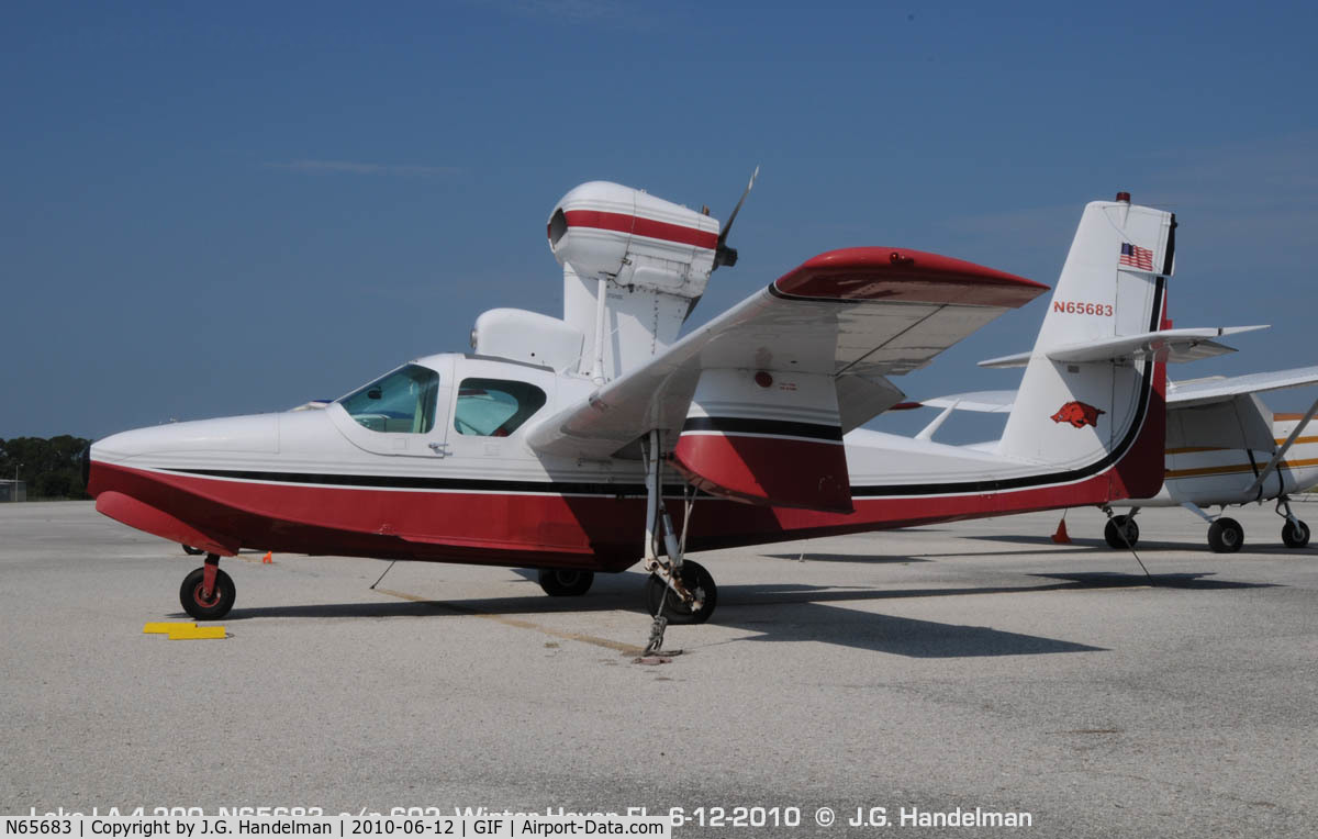 N65683, 1974 Lake LA-4-200 Buccaneer C/N 602, at Winter Haven FL