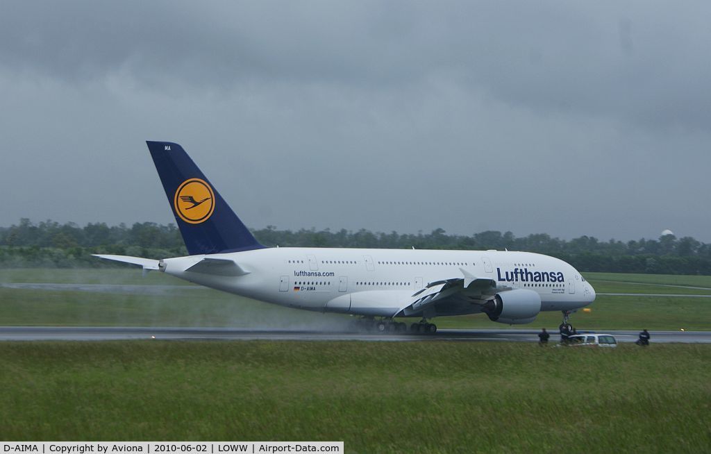 D-AIMA, 2010 Airbus A380-841 C/N 038, D-AIMA @ VIE