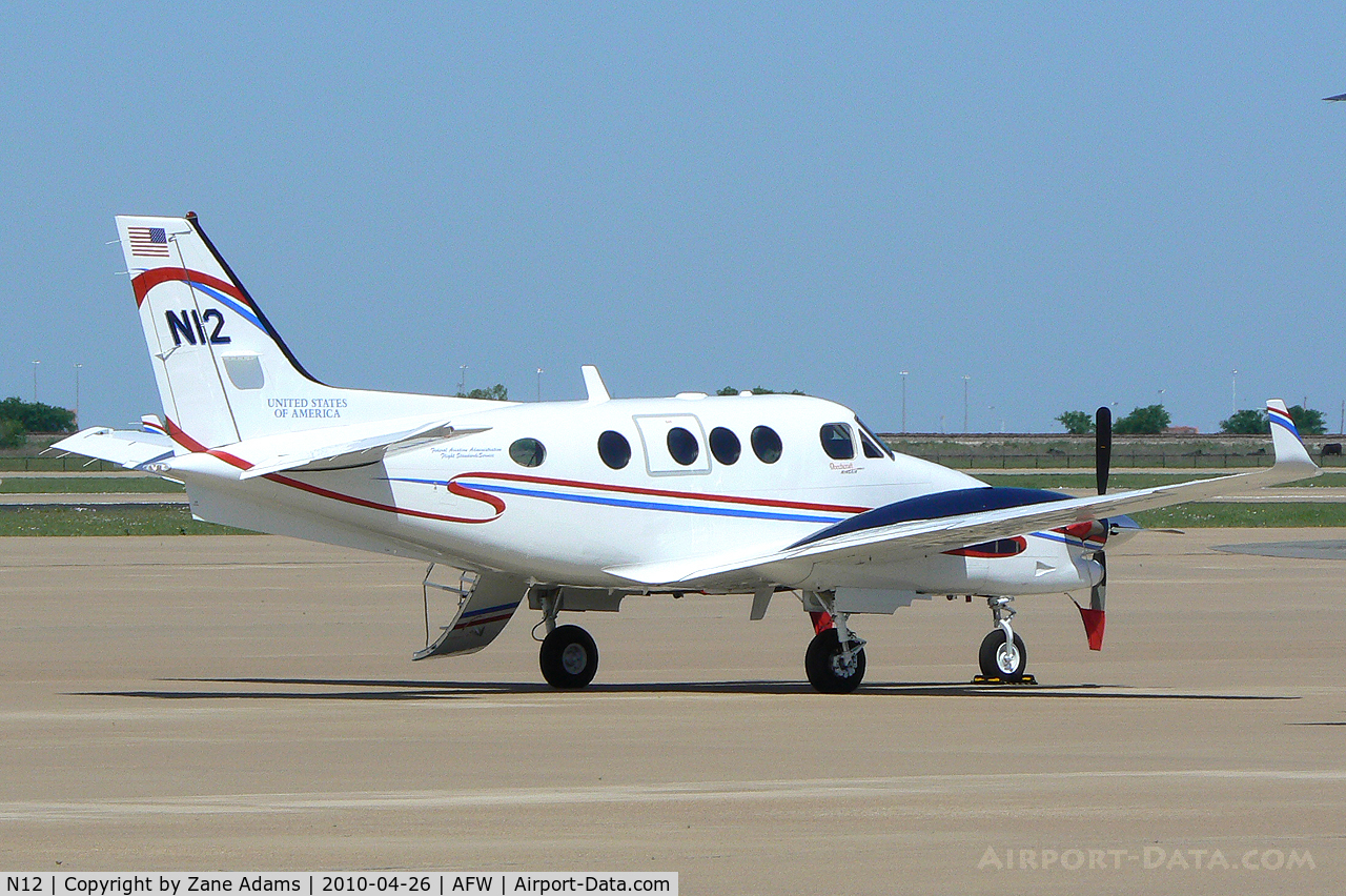 N12, 2009 Hawker Beechcraft C90GTI King Air C/N LJ-1966, FAA King Air at Alliance Airport, Ft. Worth, TX