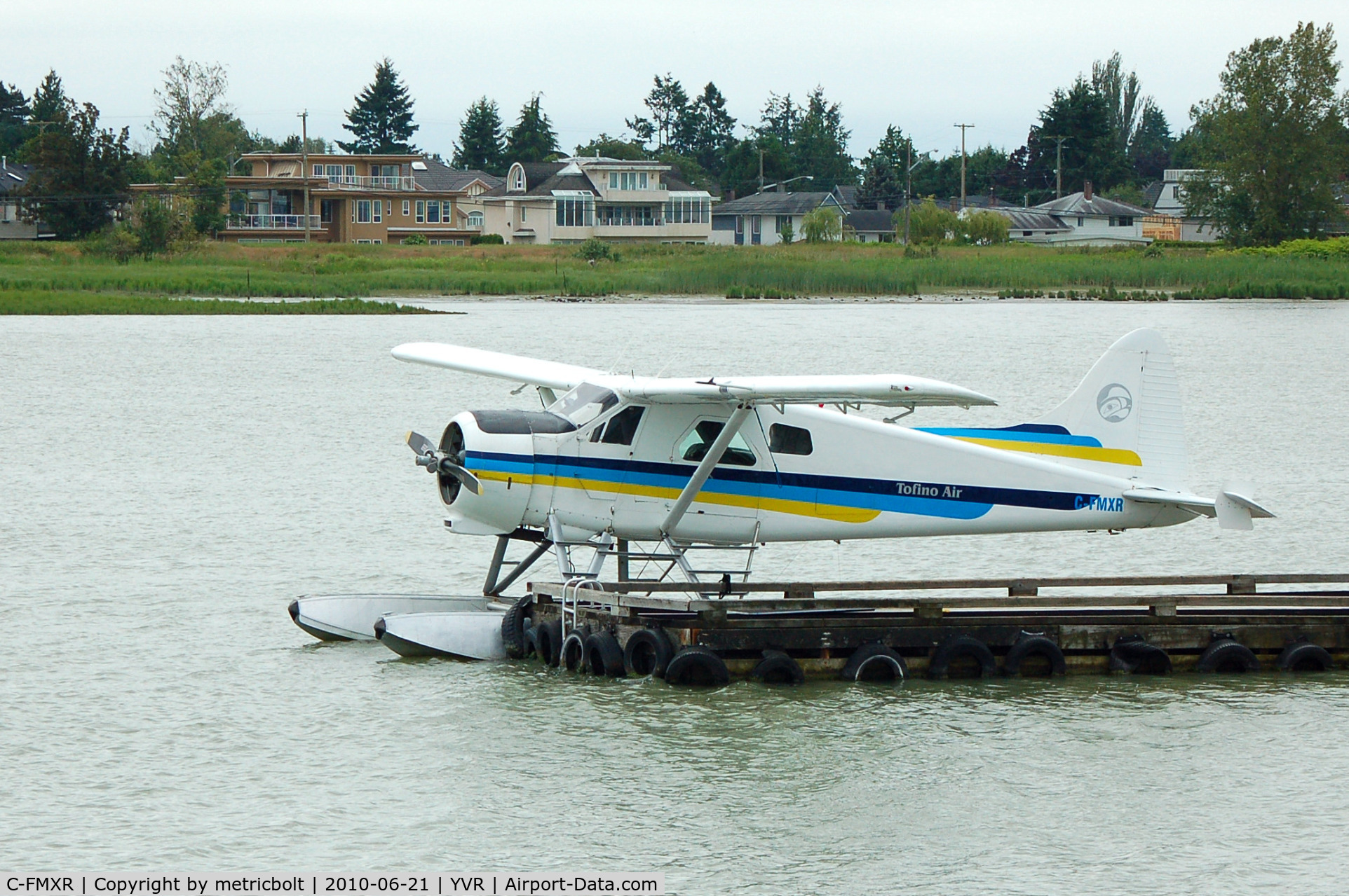 C-FMXR, 1952 De Havilland Canada DHC-2 Beaver Mk.1 C/N 374, C-FMXR in its latest guise,on the Fraser River