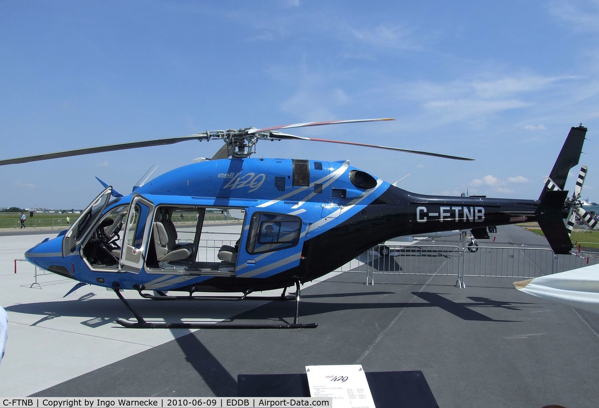 C-FTNB, 2008 Bell 429 GlobalRanger C/N 57002, Bell 429 at ILA 2010, Berlin