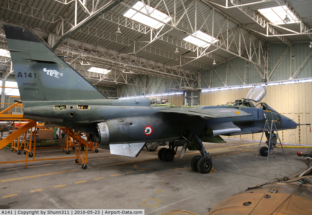 A141, Sepecat Jaguar A C/N A141, S/n A141 - Preserved inside a new French Museum near Lyon...