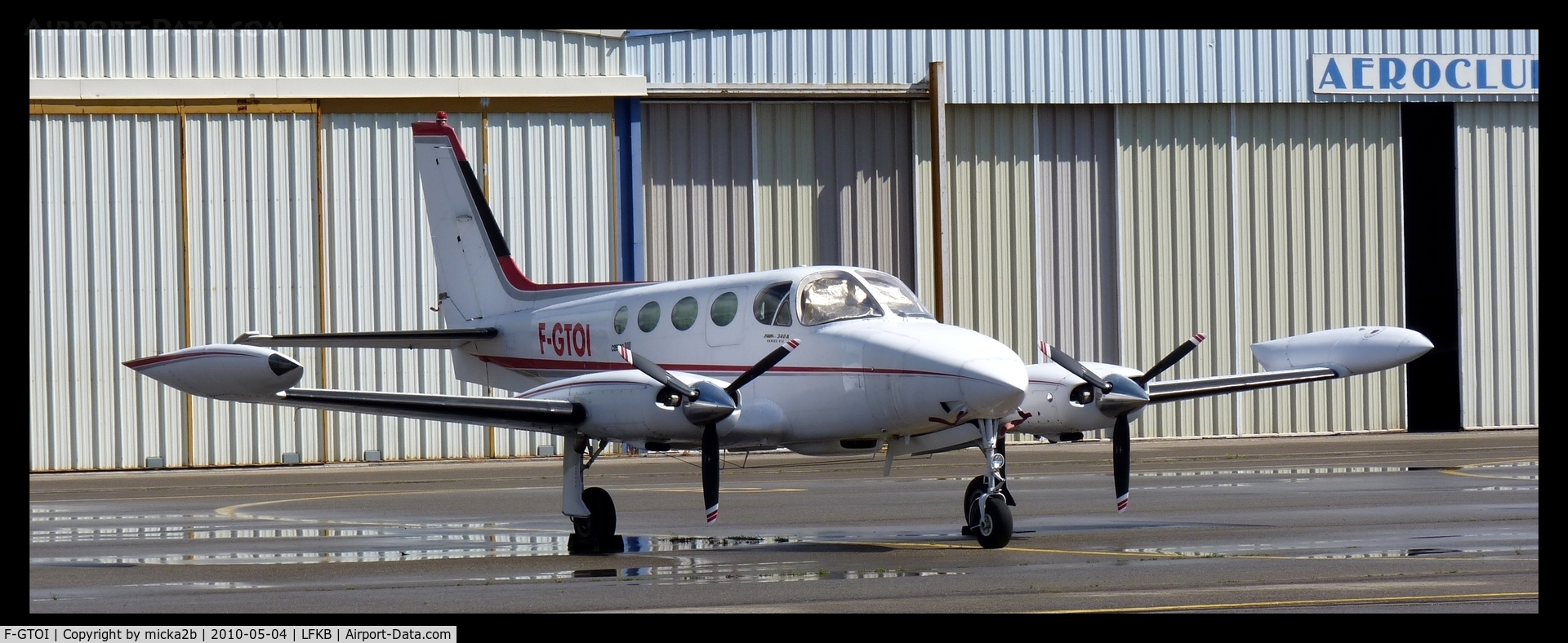F-GTOI, Cessna 340A C/N 340A0019, Parked.