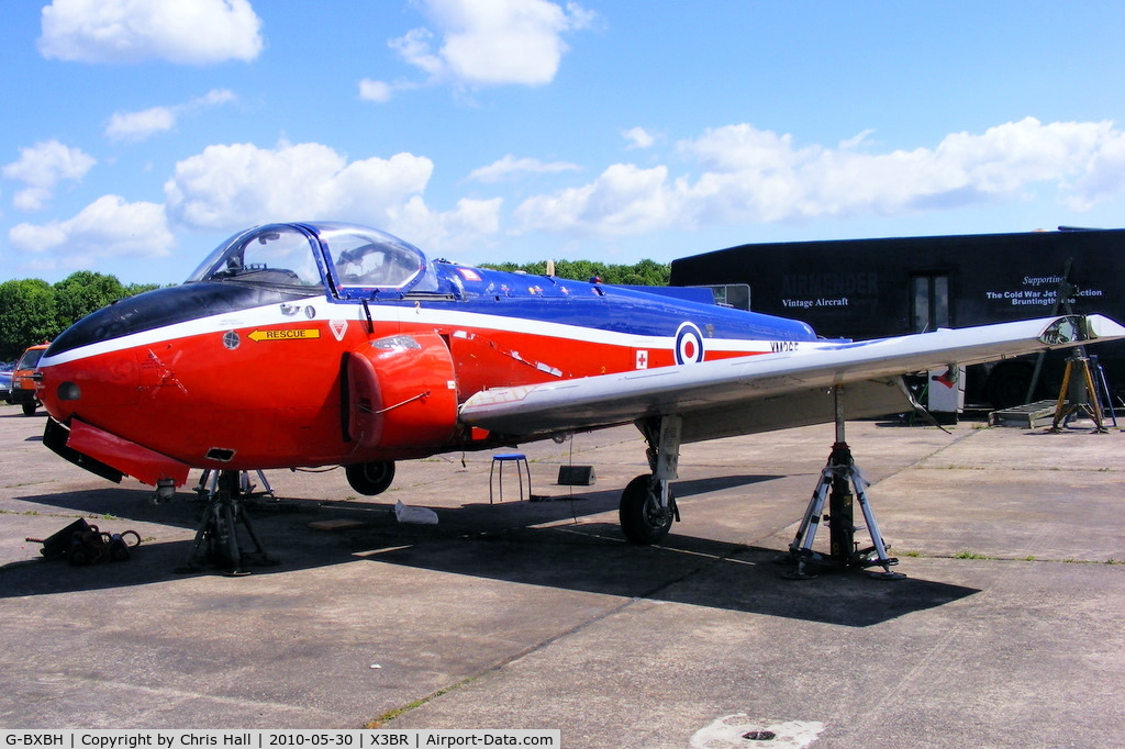 G-BXBH, 1960 Hunting P-84 Jet Provost T.3A C/N PAC/W/9241, preserved at Bruntingthorpe