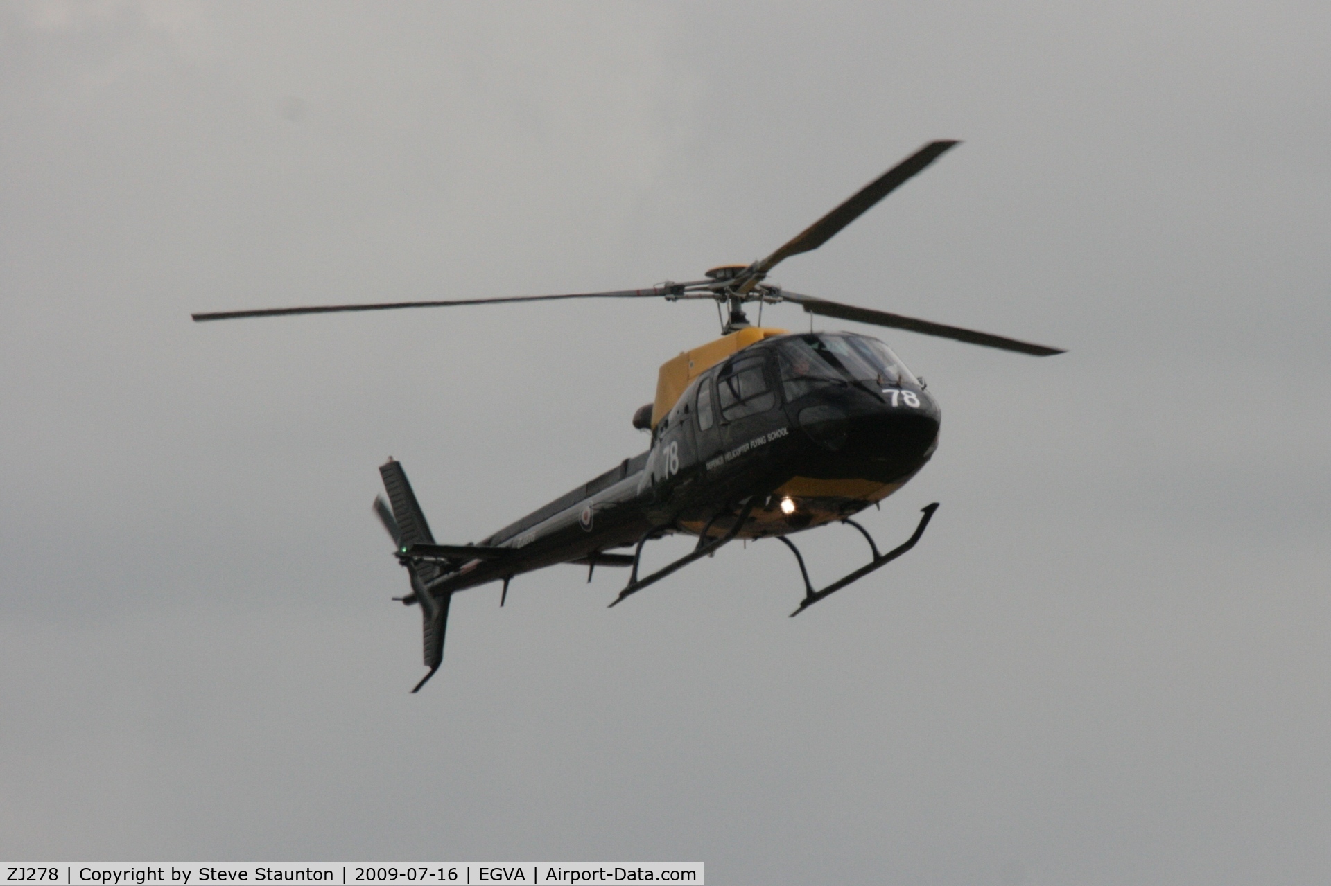ZJ278, 1997 Eurocopter AS-350BB Squirrel HT1 Ecureuil C/N 3019, Taken at the Royal International Air Tattoo 2009