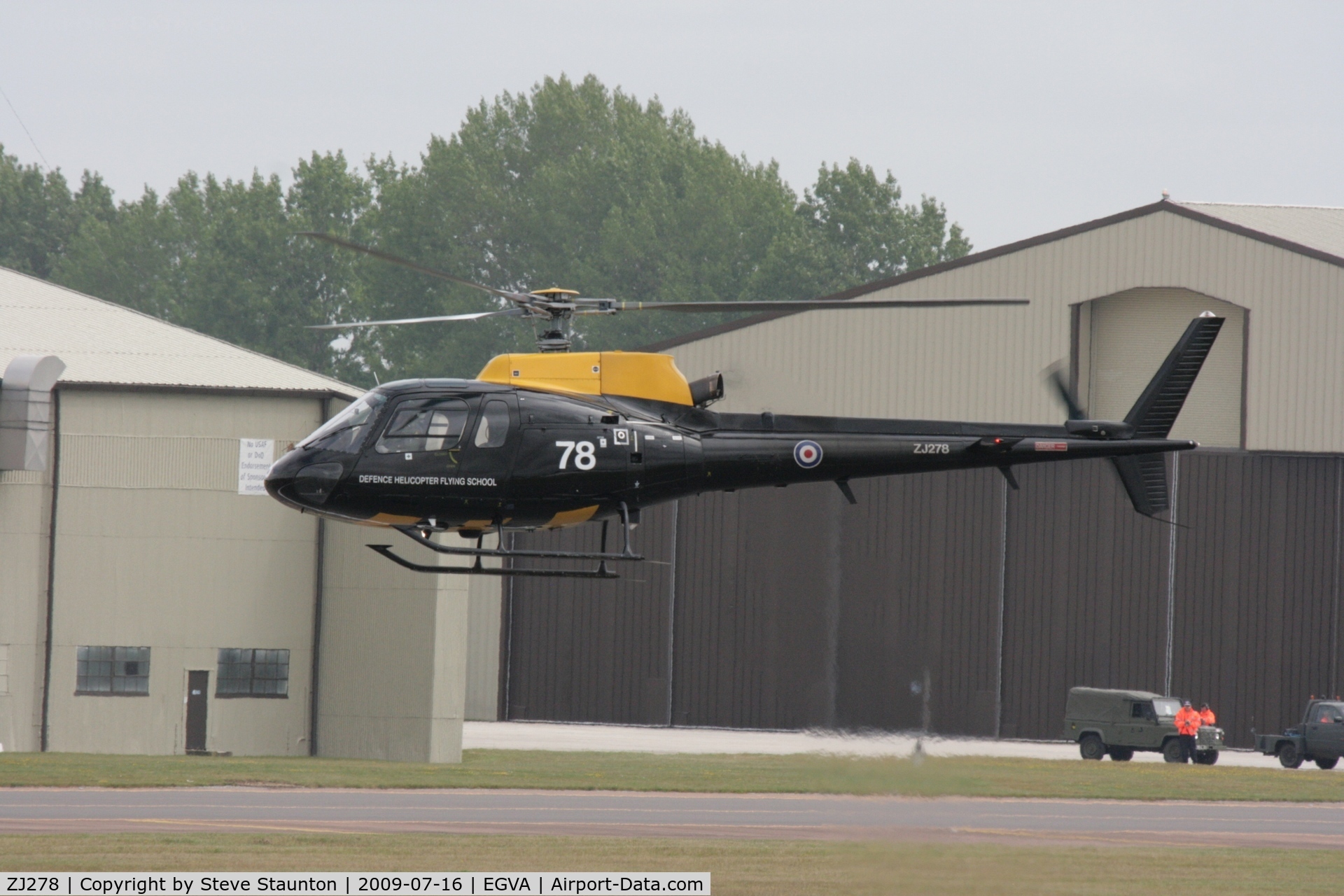 ZJ278, 1997 Eurocopter AS-350BB Squirrel HT1 Ecureuil C/N 3019, Taken at the Royal International Air Tattoo 2009