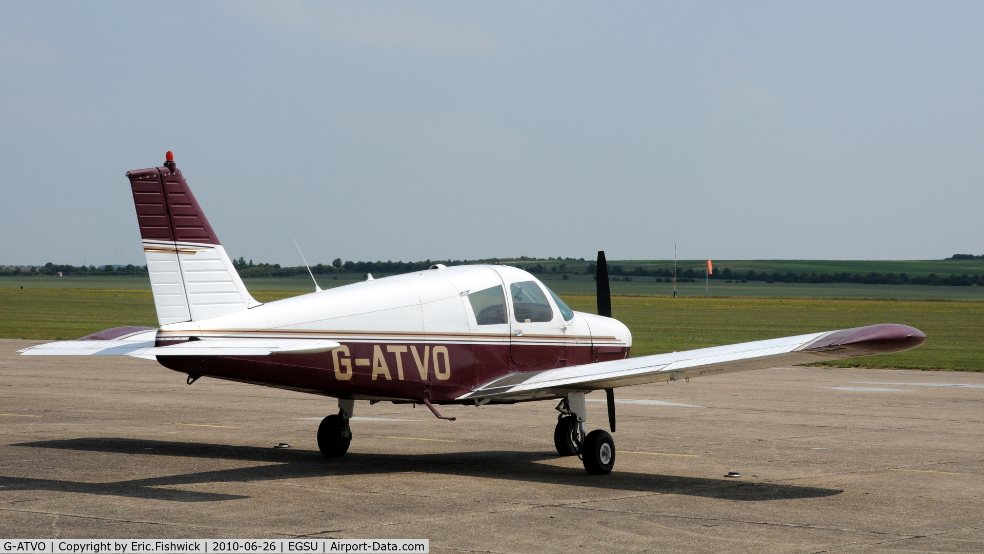 G-ATVO, 1966 Piper PA-28-140 Cherokee C/N 28-22020, G-ATVO at Duxford Airfield