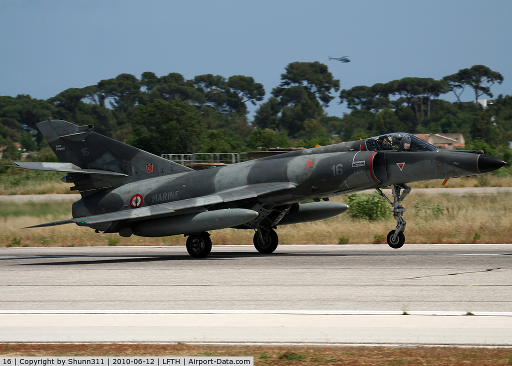 16, Dassault Super Etendard C/N 16, Landing rwy 23