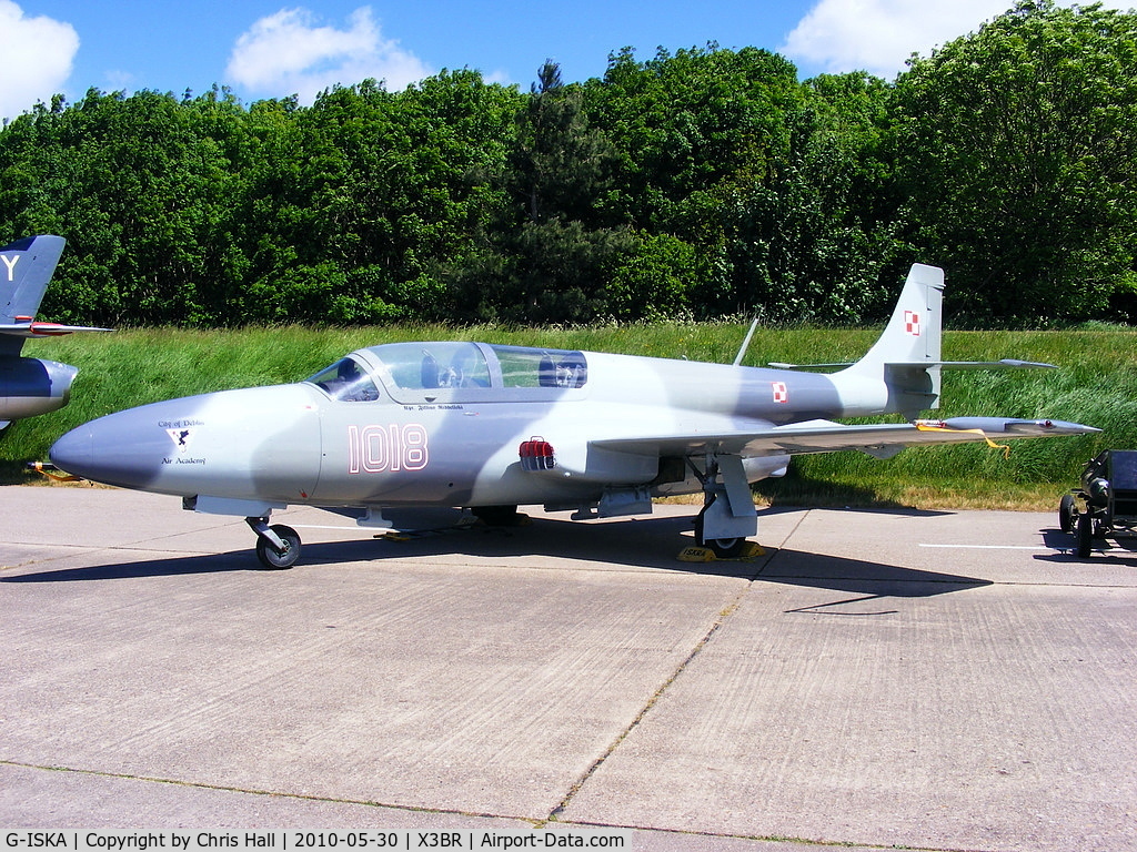 G-ISKA, 1978 PZL-Mielec TS-11 Iskra C/N 1H-1018, recently repainted in Polish Air Force colours and wearing the serial 1018