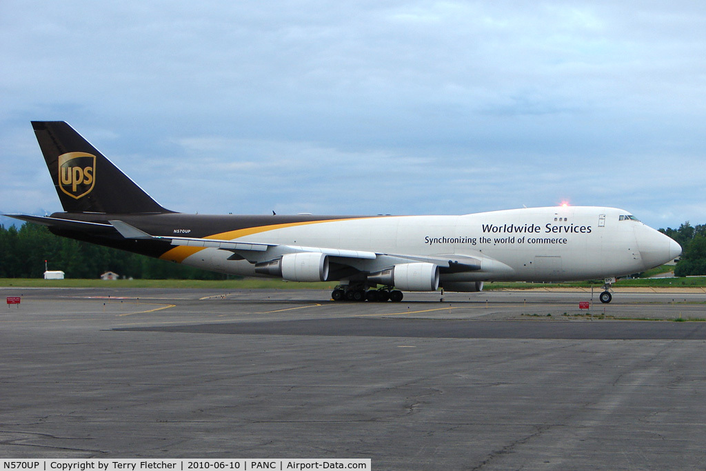 N570UP, 2007 Boeing 747-44AF C/N 35667, UPS 2007 Boeing 747-44AF, c/n: 35667 at Anchorage