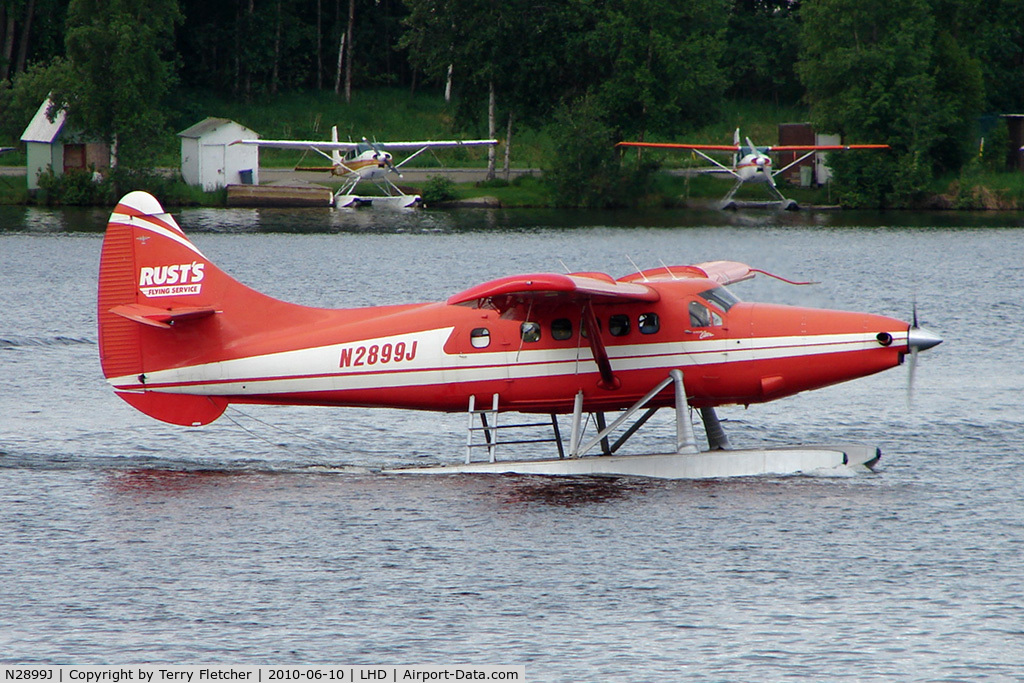 N2899J, 1961 De Havilland Canada DHC-3 Turbo Otter C/N 425, Rusts Flying Services 1961 Dehavilland OTTER DHC-3, c/n: 425 on Lake Hood