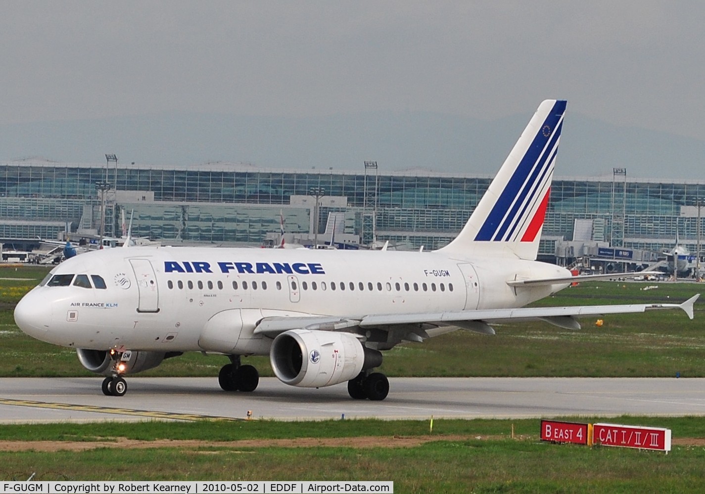 F-GUGM, 2006 Airbus A318-111 C/N 2750, Air France taxiing around the back