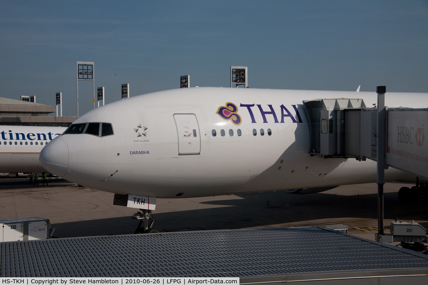HS-TKH, 2007 Boeing 777-35R/ER C/N 35158/637, Thai Boeing Triple 7 at Paris CDG