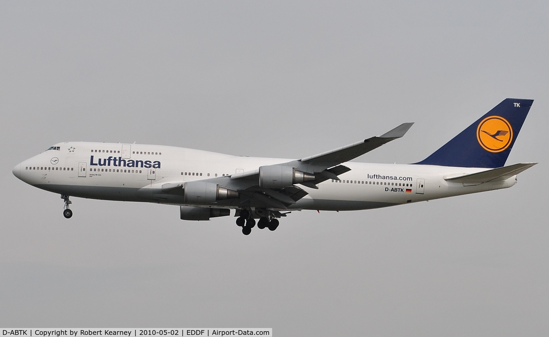 D-ABTK, 2001 Boeing 747-430 C/N 29871, Lufthansa coming home