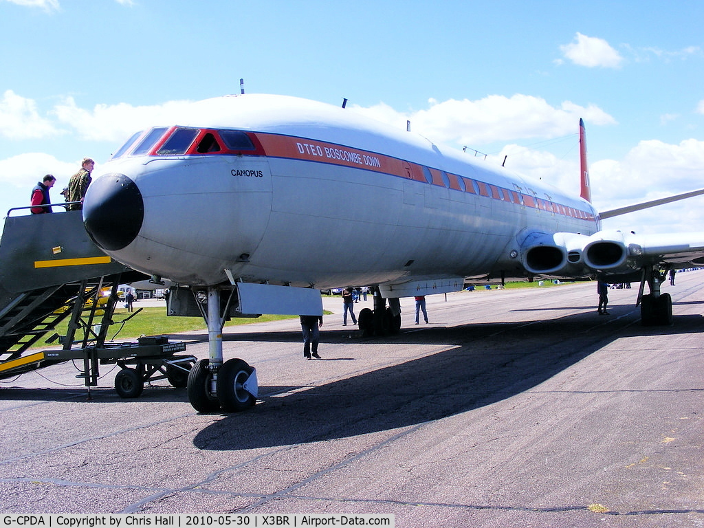 G-CPDA, 1963 De Havilland DH.106 Comet 4C C/N 6473, preserved at Bruntingthorpe in a taxying condition
