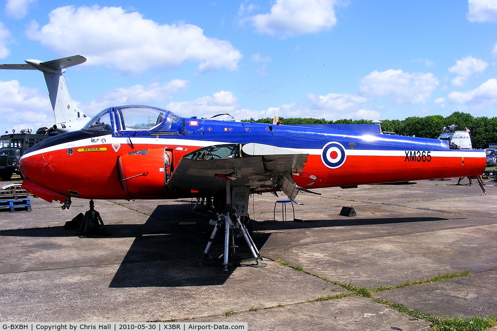 G-BXBH, 1960 Hunting P-84 Jet Provost T.3A C/N PAC/W/9241, preserved at Bruntingthorpe