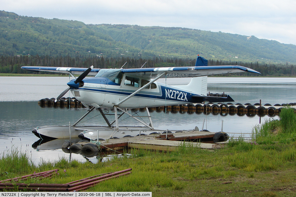 N2722X, 1965 Cessna 180H Skywagon C/N 18051522, 1965 Cessna 180H, c/n: 18051522 on Homer Beluga Lake