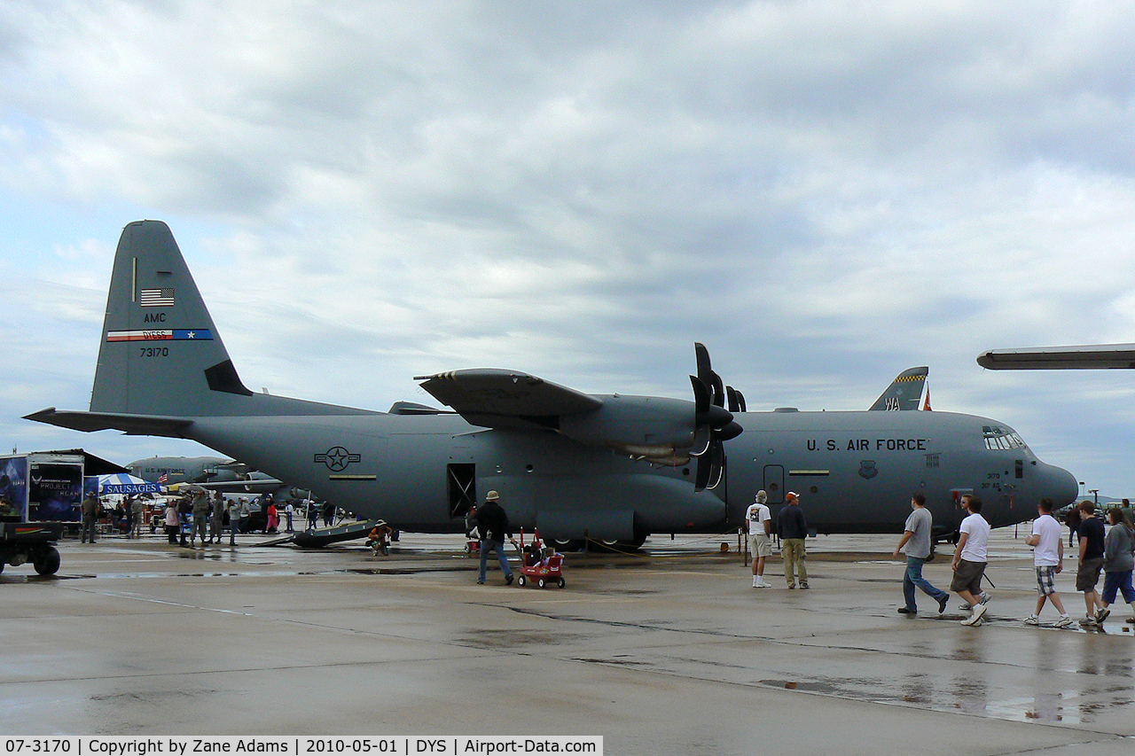 07-3170, 2007 Lockheed Martin C-130J-30 Super Hercules C/N 382-5628, At the B-1B 25th Anniversary Airshow - Big Country Airfest, Dyess AFB, Abilene, TX