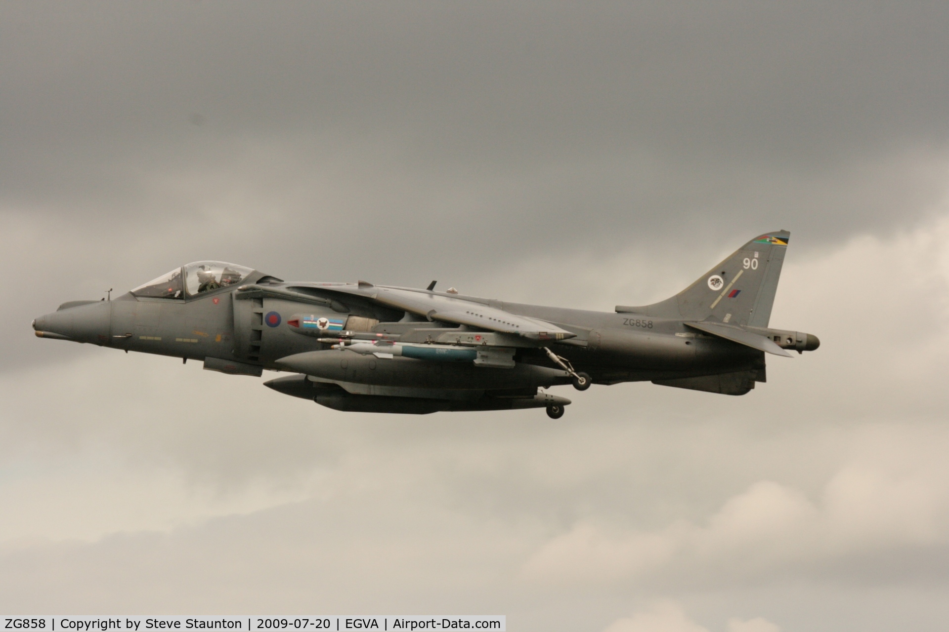 ZG858, 1991 British Aerospace Harrier GR.9 C/N P90, Taken at the Royal International Air Tattoo 2009