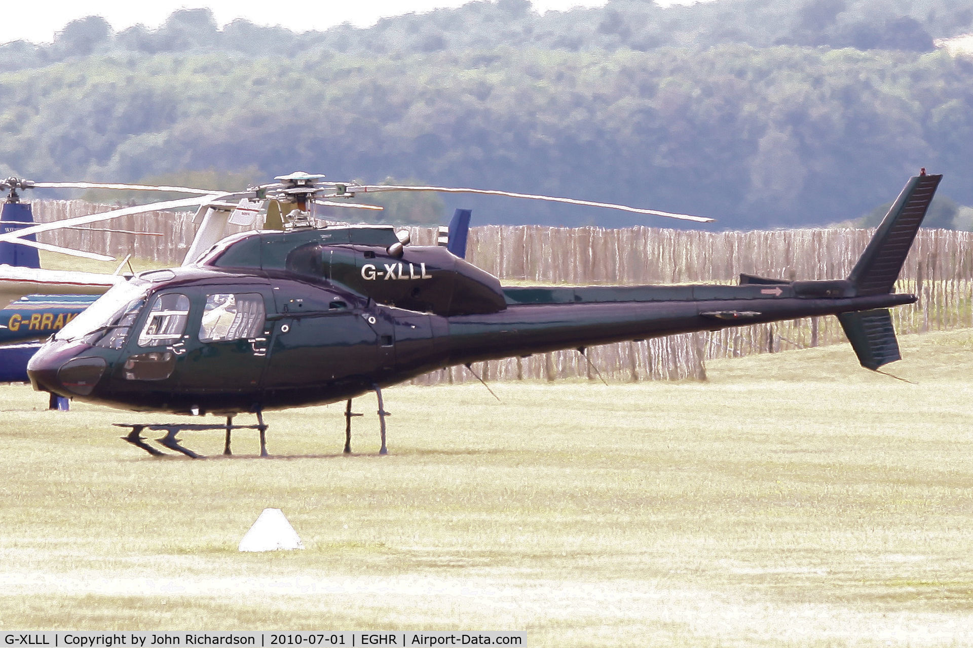 G-XLLL, 1981 Aerospatiale AS-355F-1 Twin Squirrel C/N 5033, Parked at Goodwood