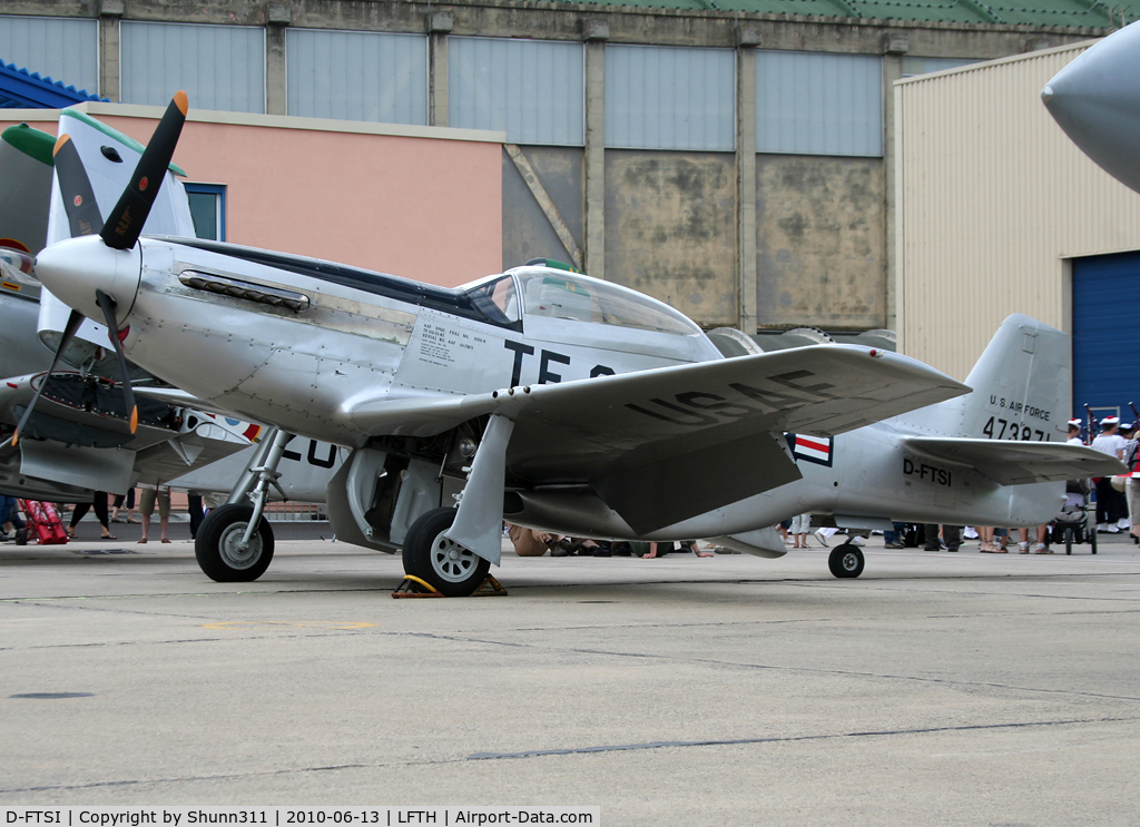 D-FTSI, North American TF-51D Mustang C/N 122-40411, On static display during LFTH Open Day 2010