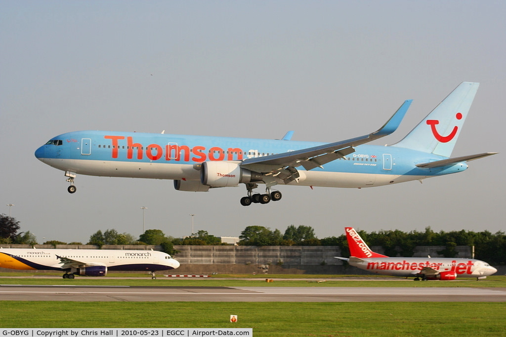 G-OBYG, 1999 Boeing 767-304 C/N 29137, Thomson B767 now fitted with winglets