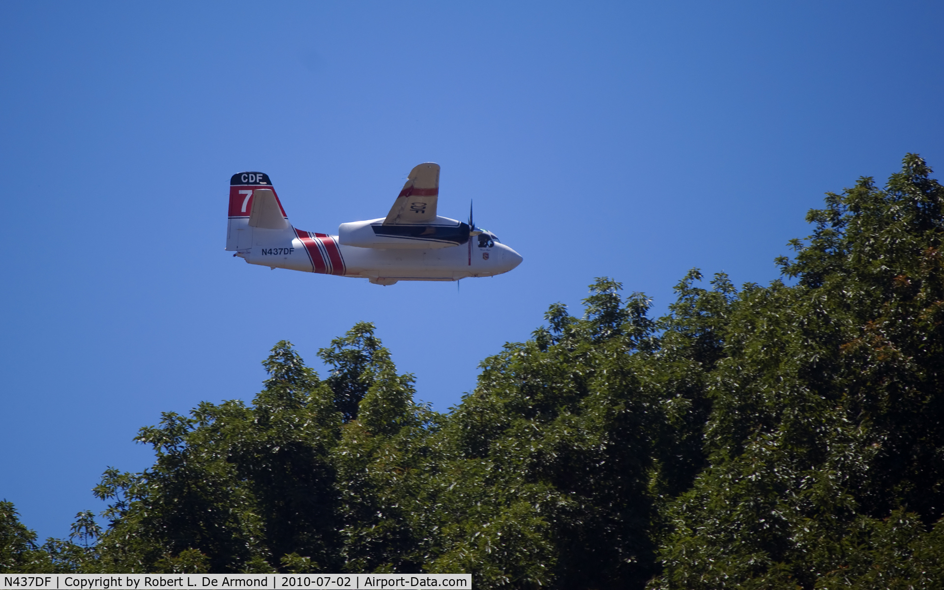 N437DF, Marsh Aviation S-2F3AT C/N 149848, Photographed over De Luz, California