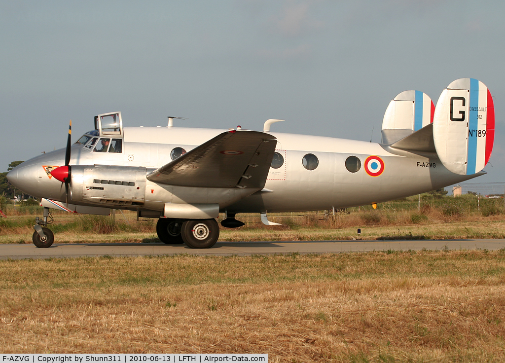 F-AZVG, Dassault MD-312 Flamant C/N 189, Participant of the LFTH Open Day 2010...