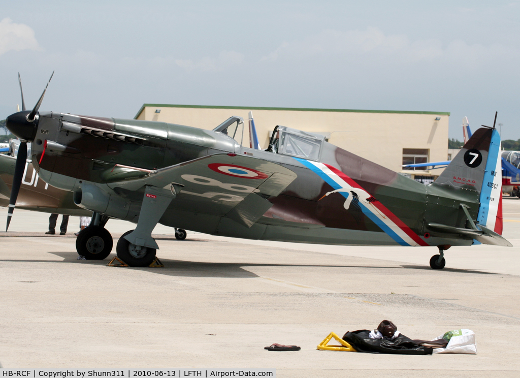 HB-RCF, 1942 Morane-Saulnier D-3801 (MS-412) C/N 194, Participant of the LFTH Open Day 2010...