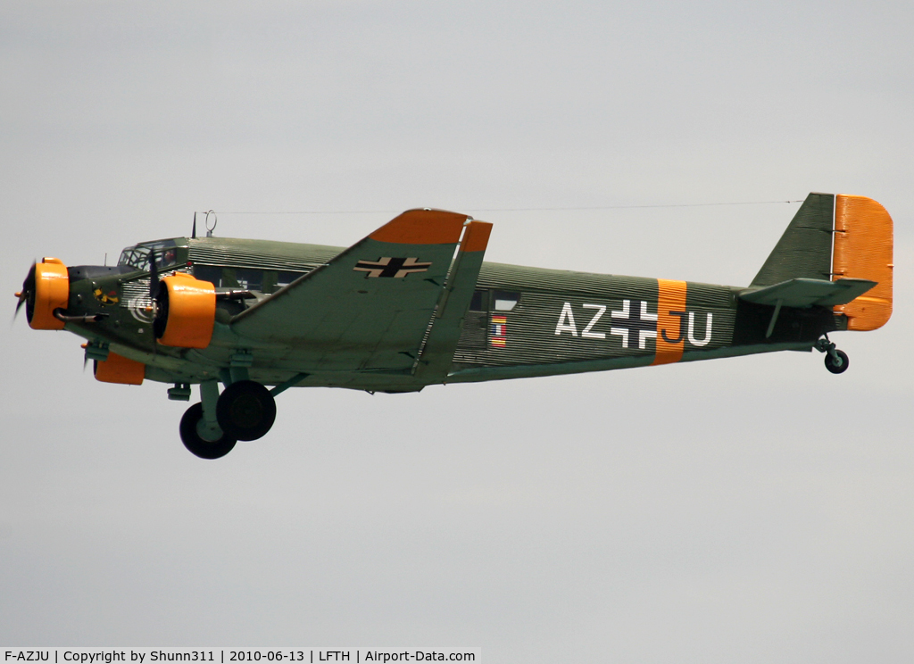 F-AZJU, 1952 Junkers (CASA) 352L (Ju-52) C/N 103, Used as a demo during LFTH Open Day 2010...