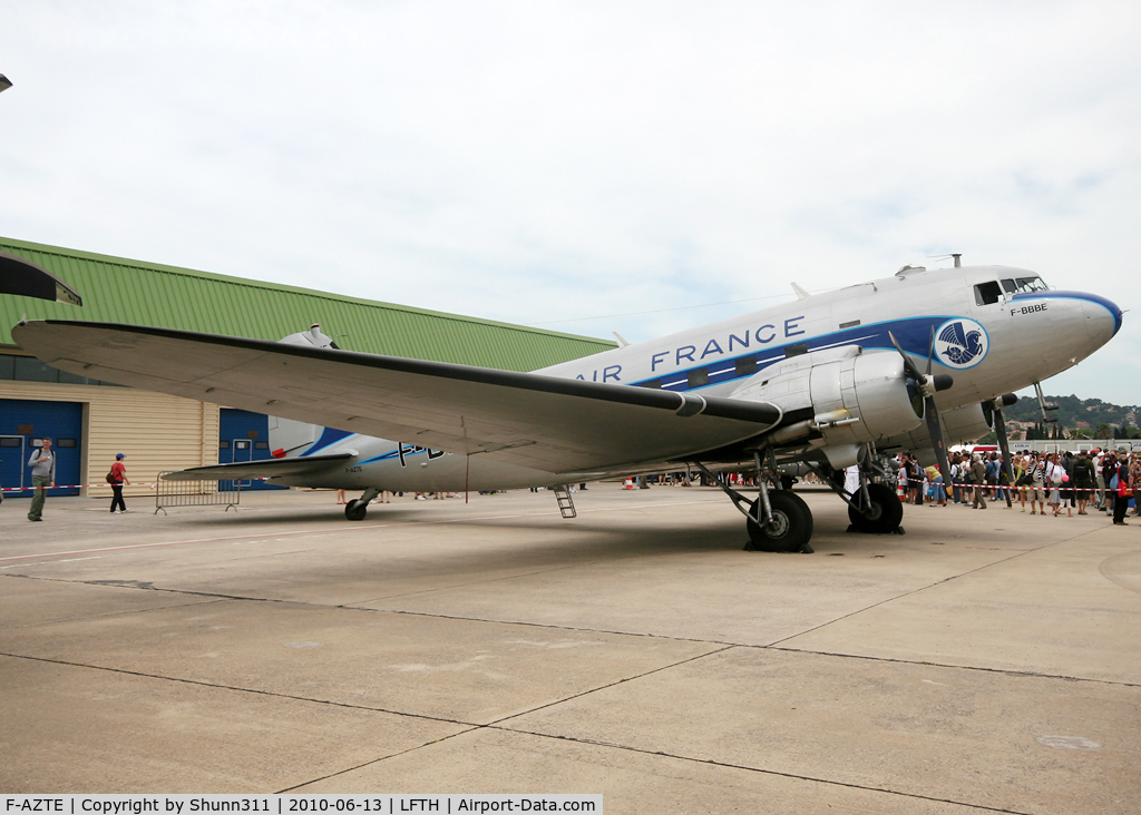 F-AZTE, 1943 Douglas C-47A-1-DL  Skytrain C/N 9172, Displayed during LFTH Open Day 2010...