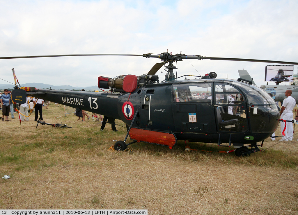 13, Sud Aviation SE-3160 Alouette III C/N 1013, Static display during LFTH Open Day 2010...