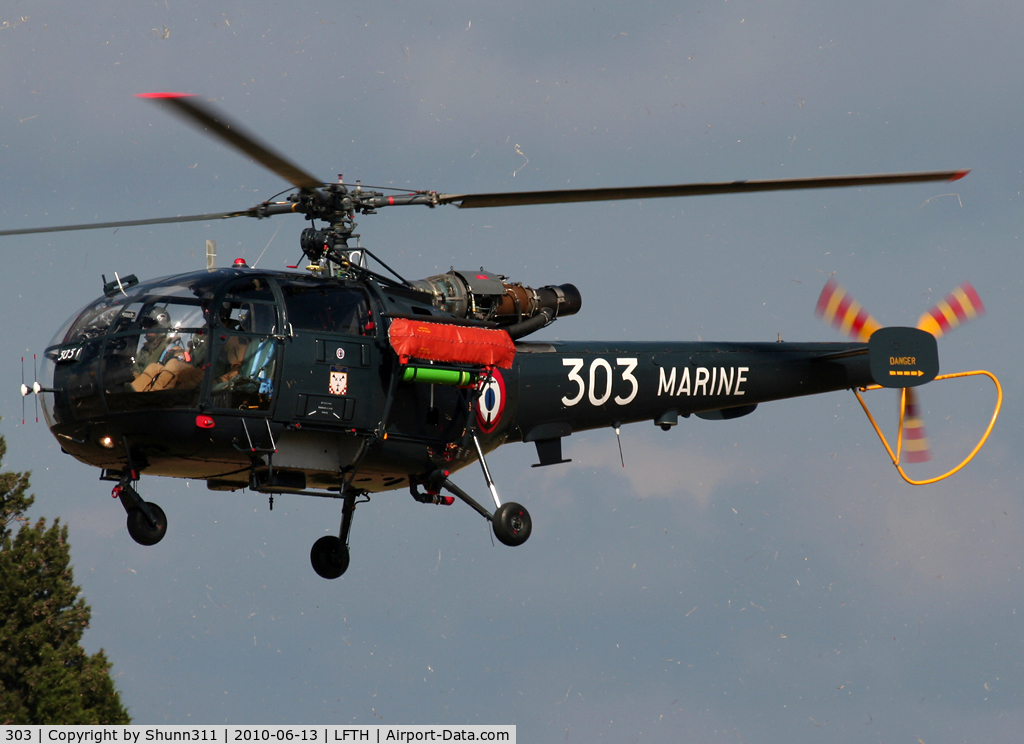 303, Sud Aviation SA-319B Alouette III C/N 2303, Used as a demo during LFTH Open Day...