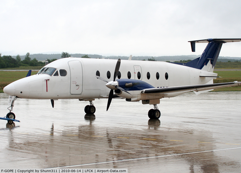 F-GOPE, 1994 Beech 1900D C/N UE-103, Parked in front of the terminal...