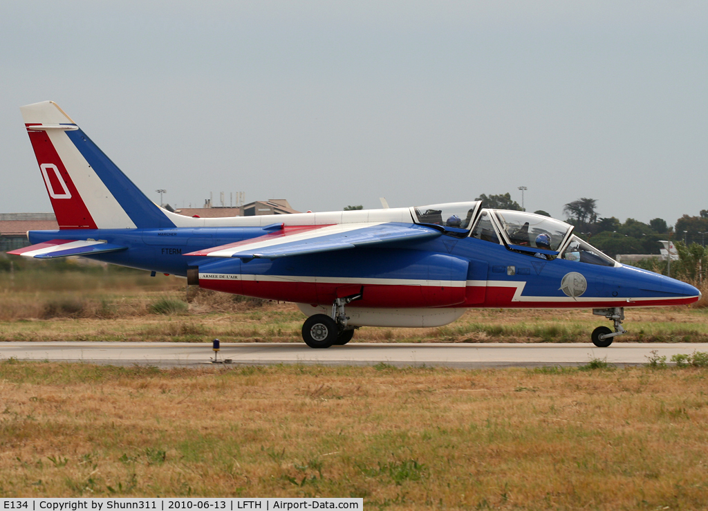 E134, Dassault-Dornier Alpha Jet E C/N E134, Taxiing to his parking...