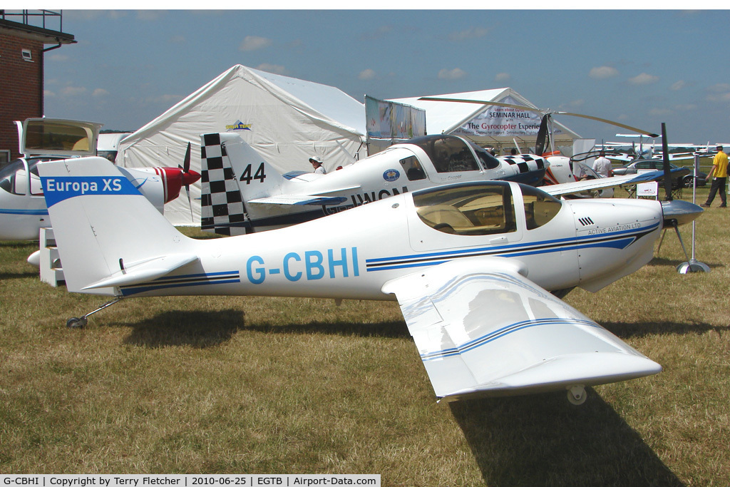 G-CBHI, 2001 Europa XS Monowheel C/N PFA 247-13245, 2001 Price B EUROPA XS, c/n: PFA 247-13245 displayed at AeroExpo 2010
