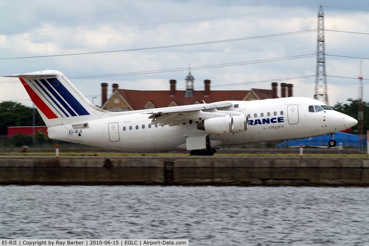 EI-RJI, 1999 British Aerospace Avro 146-RJ85A C/N E2346, BAe 146-RJ85 [E2346] (Cityjet) London City~G 15/06/2010. Seen departing.