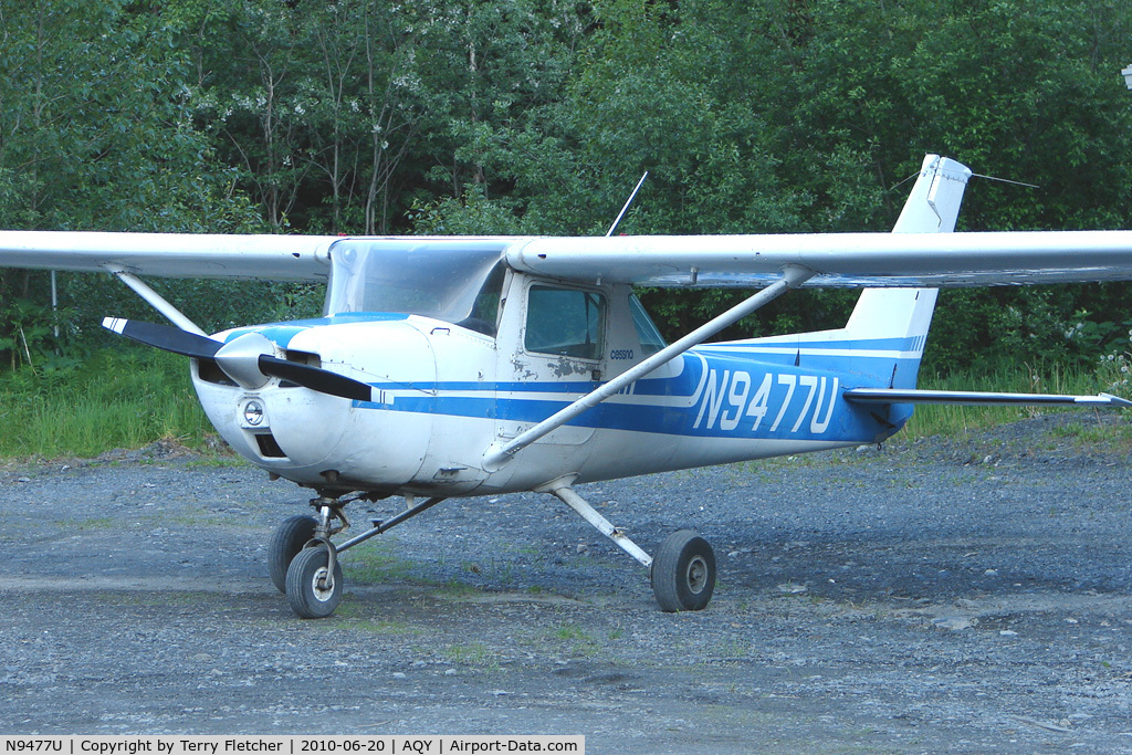 N9477U, 1976 Cessna 150M C/N 15078425, 1976 Cessna 150M, c/n: 15078425 at Girdwood AK