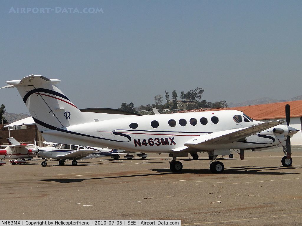 N463MX, 1979 Beech 200 Super King Air C/N BB-463, Parked on the westside
