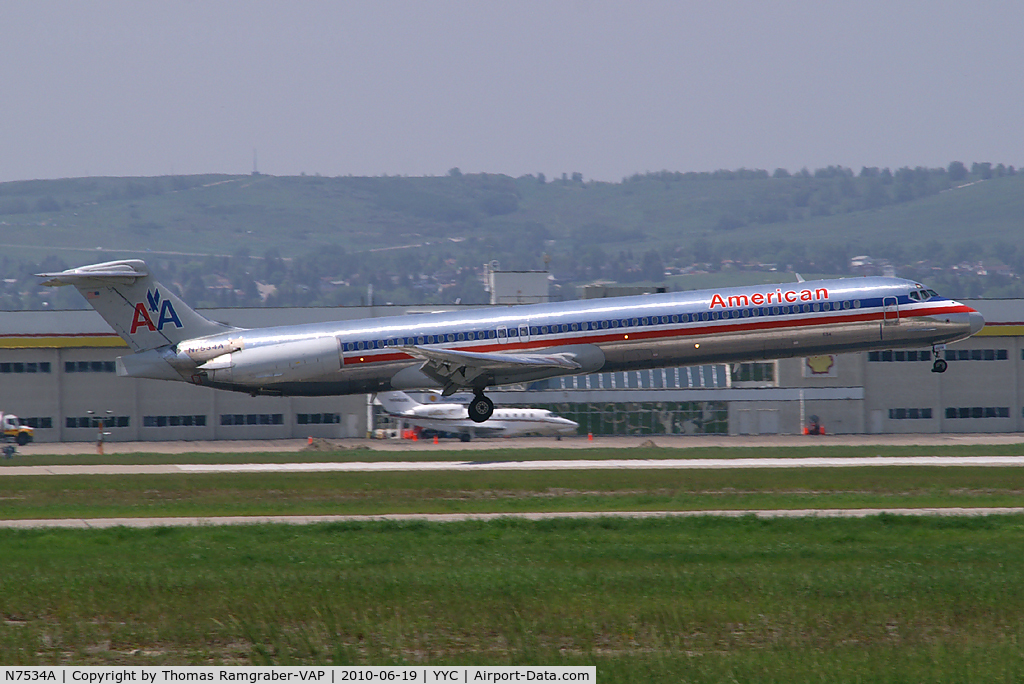 N7534A, 1990 McDonnell Douglas MD-82 (DC-9-82) C/N 49988, American Airlines MDD MD80